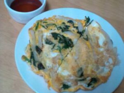 簡単あと1品!ほうれん草とポテトのチヂミ風★